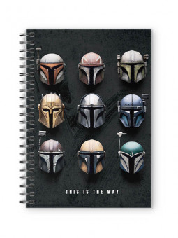 The Mandalorian Helmets - Star Wars Official Spiral Notebook